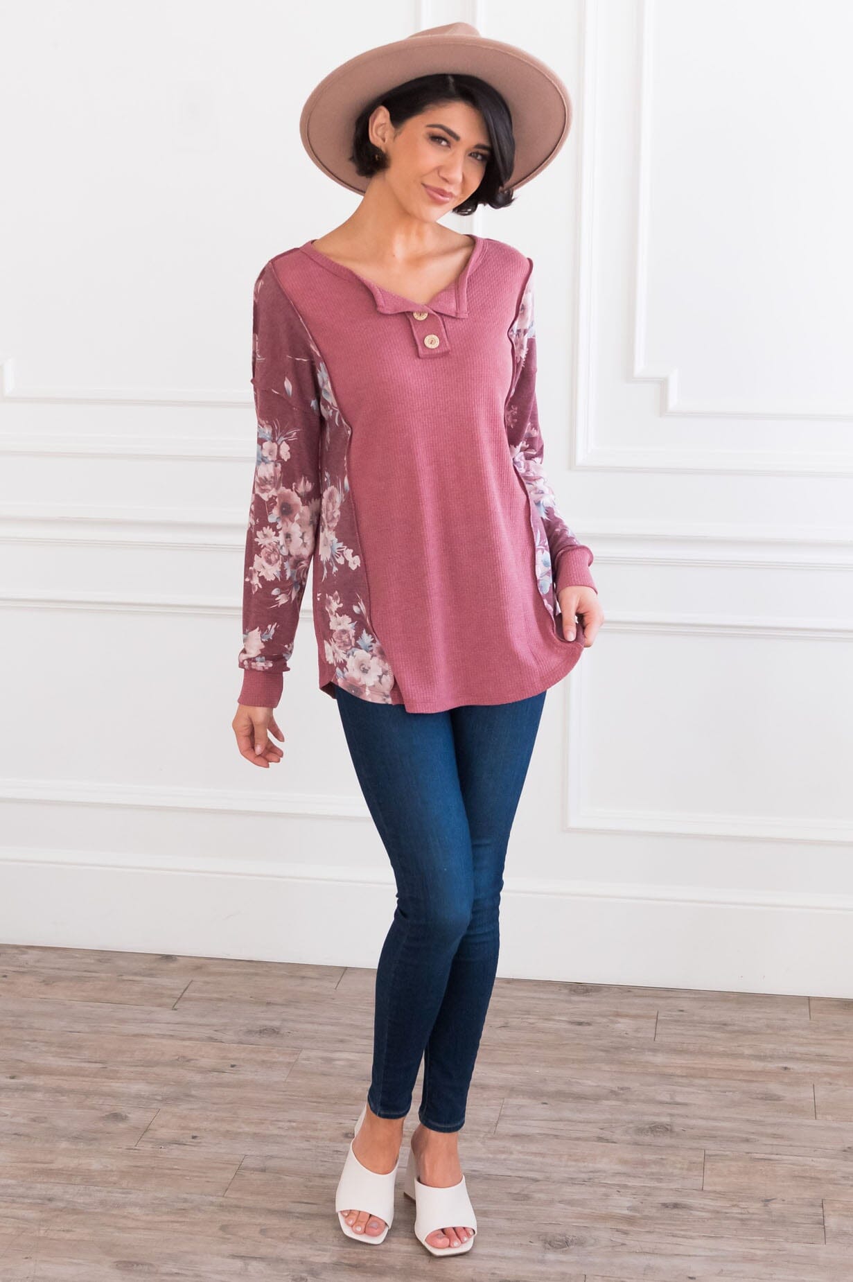 Wildflower Fields Modest Top