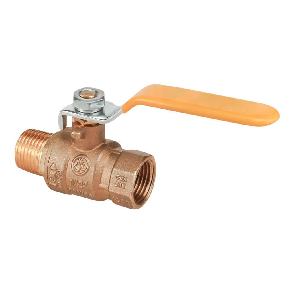 The Plumber's Choice 34 in. FIP x 34 in. MIP Premium Brass Full Port Ball Valve 822256MF