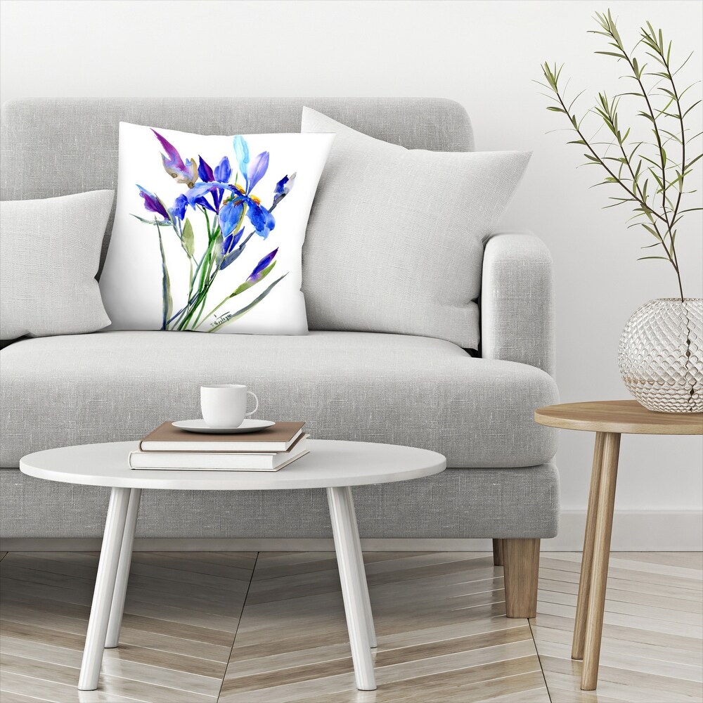 Irises   Decorative Throw Pillow