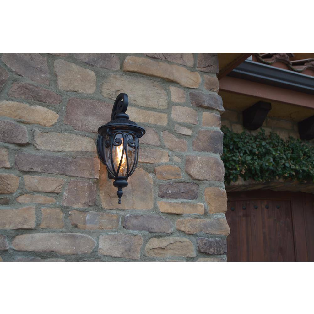 Hailee 1-Light Matte Black Outdoor Wall Lantern Sconce EL591SBL