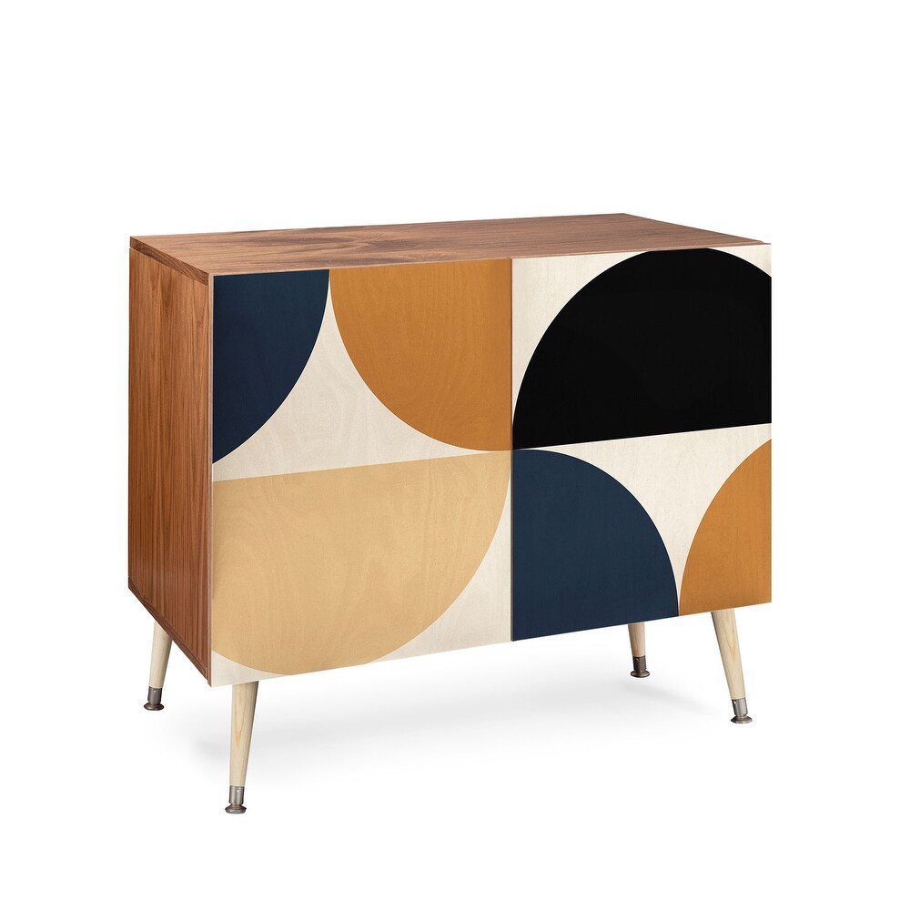 Colour Poems Gisela Geometric Line Pattern I Made to Order Credenza Cabinet