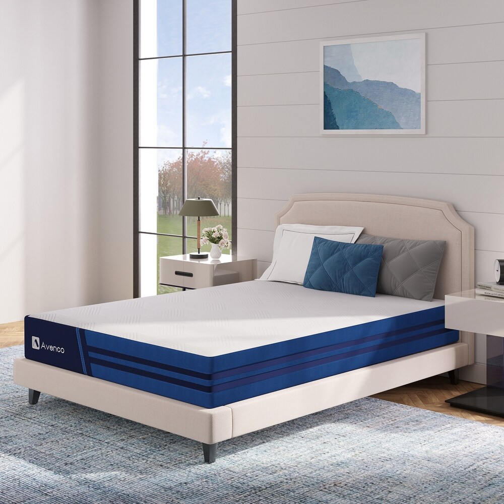 Avenco Mattress in a Box 8 Inch Bed Hybrid Mattress Gel Memory Foam and Pocket Spring