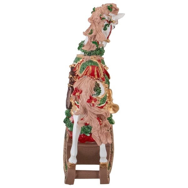 Musical Merry Christmas Rocking Horse Figure