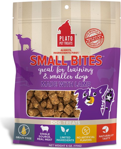 Plato Small Bites Lamb Dog Soft and Chew Treat