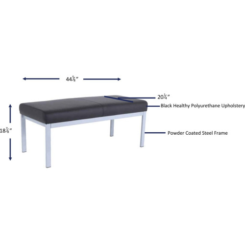 Lorell Healthcare Seating Guest Bench (66999)