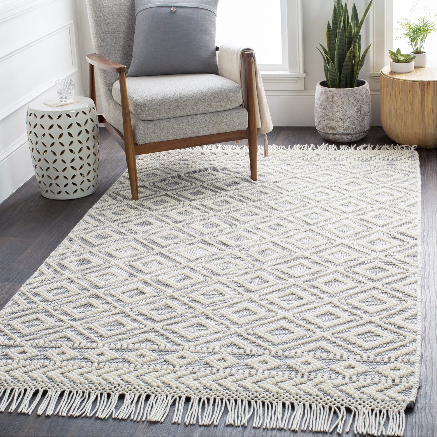 Farmhouse Tassels Hand Woven Rug