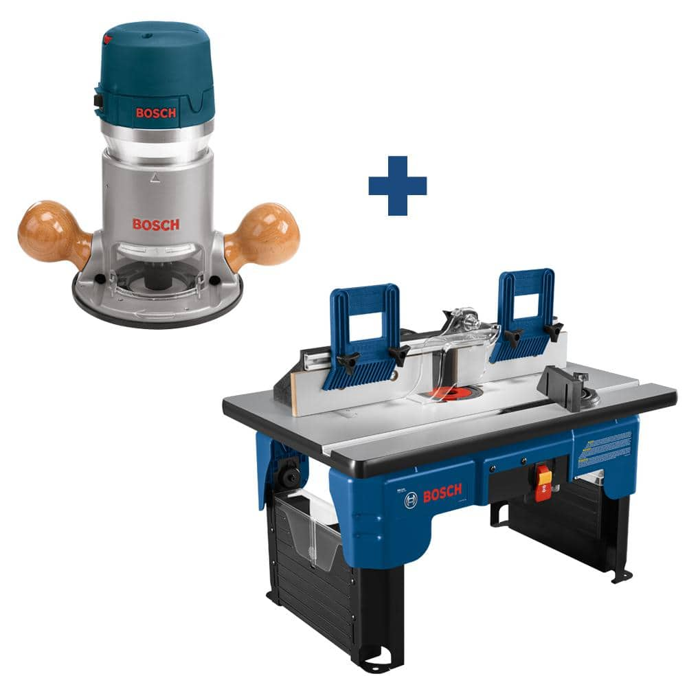 Bosch 12 Amp 2-1/4 HP Router with Bonus Router Table 1617EVS+RA1141