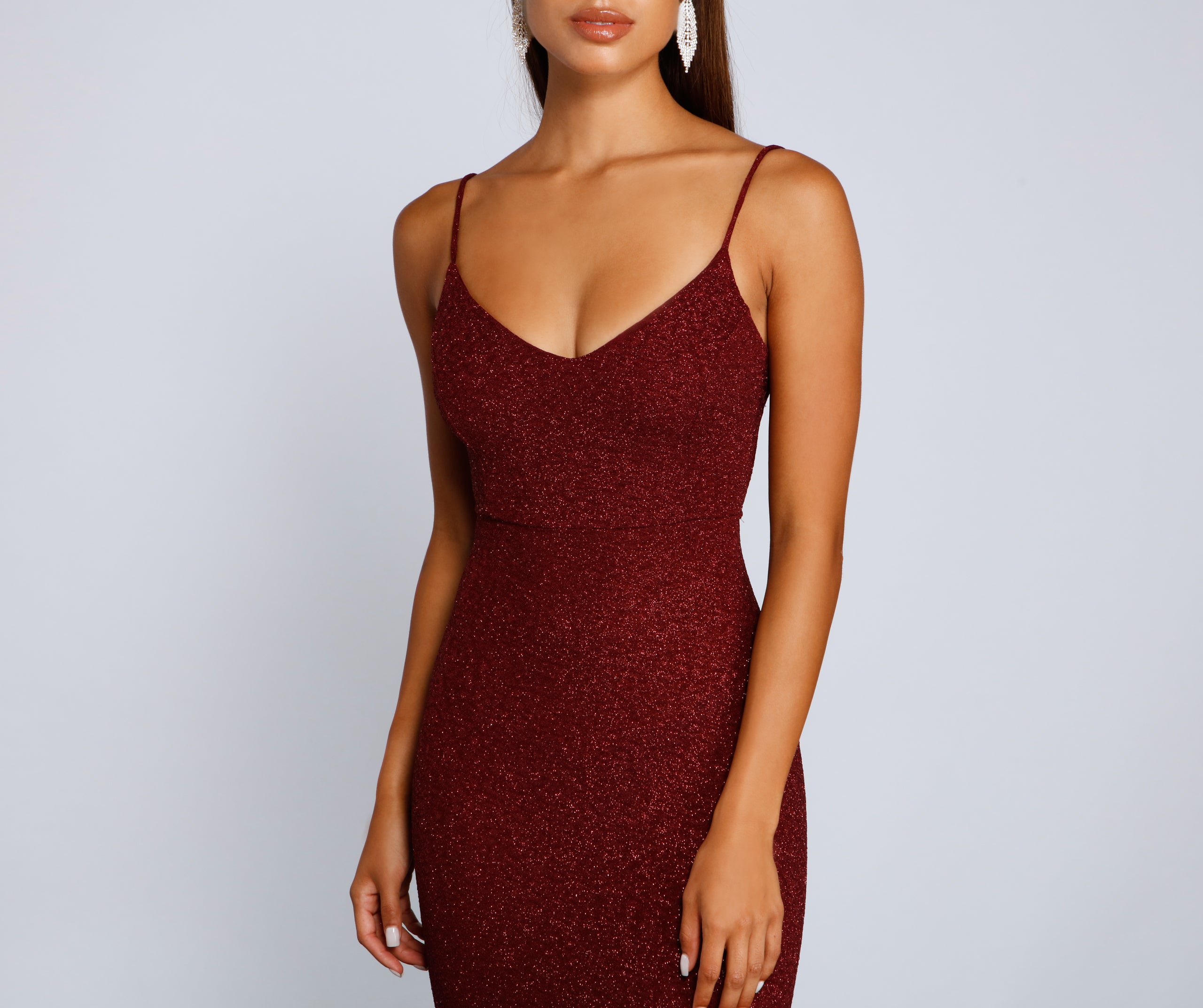 Irene Formal Backless Glitter Mermaid Dress