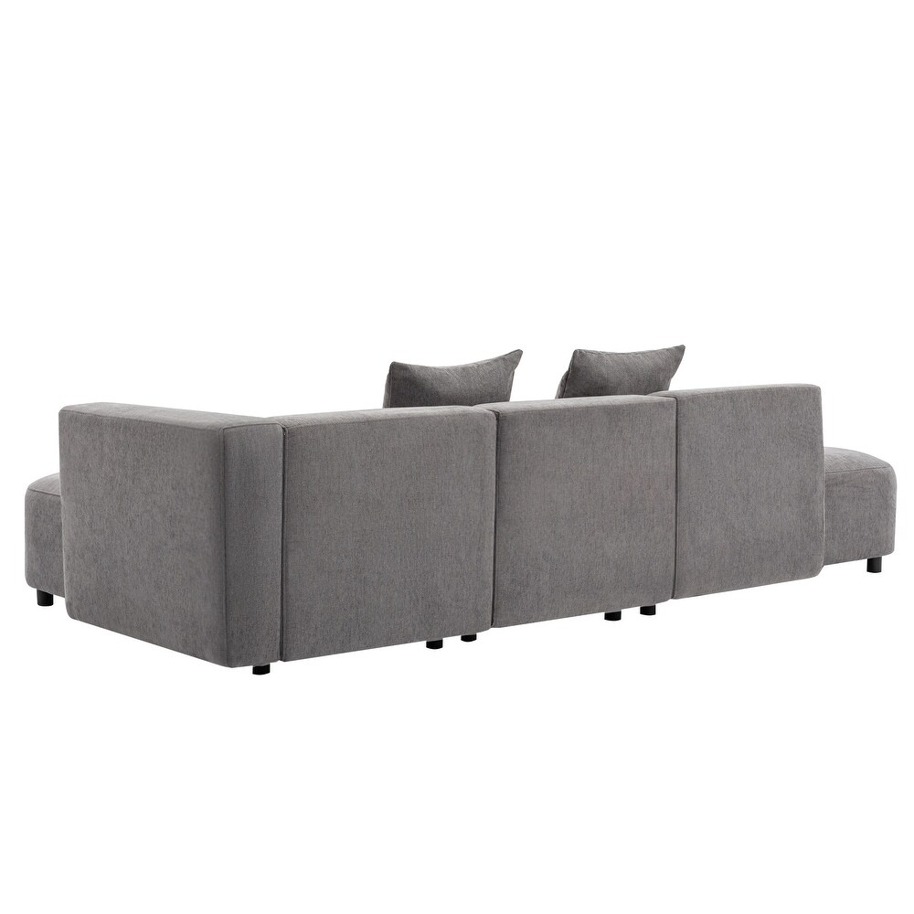 Luxury L Shaped Sectional Sofa with Chaise for Living Room or Apartment