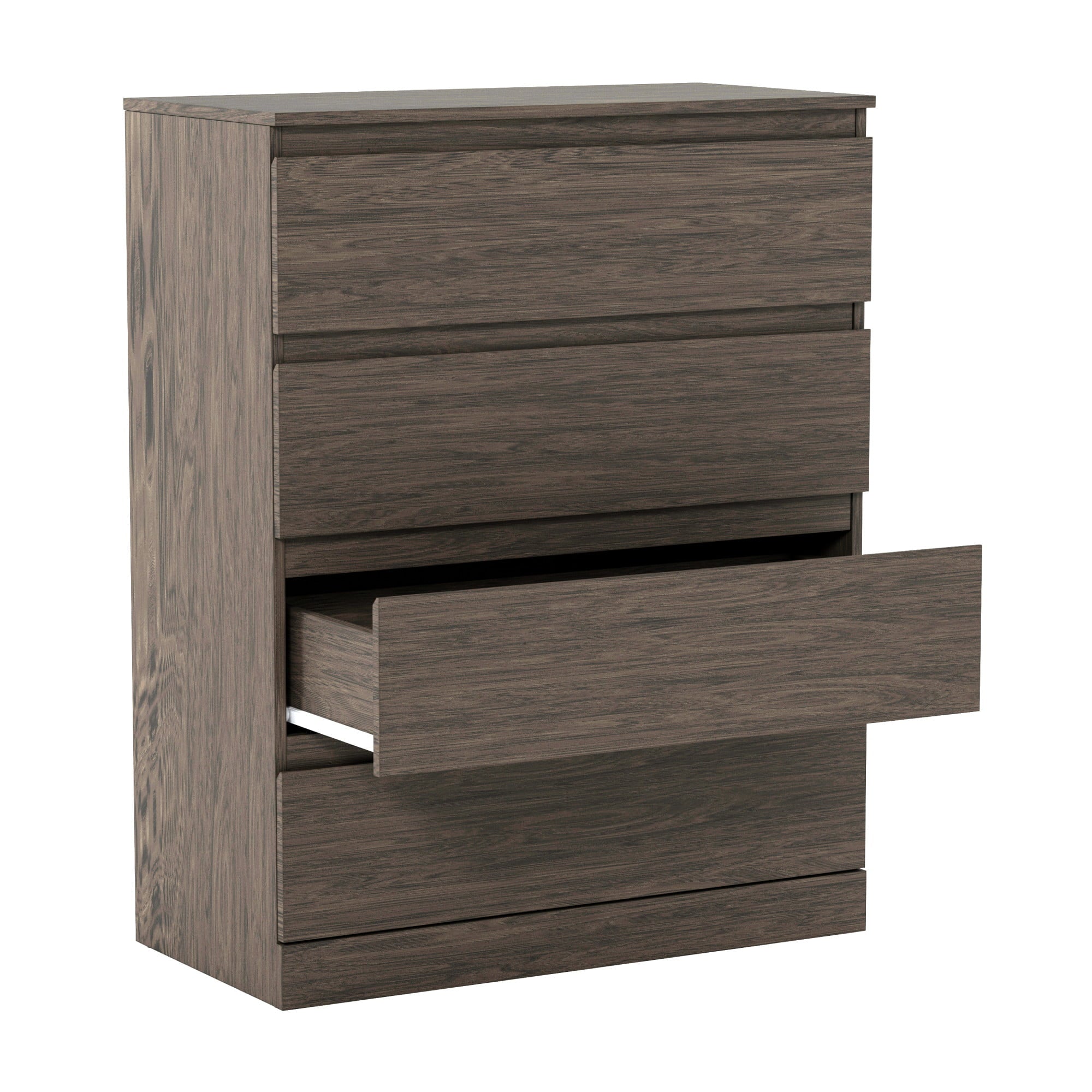 Brindle 4-Drawer Dresser, Gray Oak, by Hillsdale Living Essentials