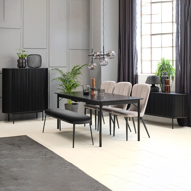 SIERRA Sideboard Buffet  160cm - Black Ash