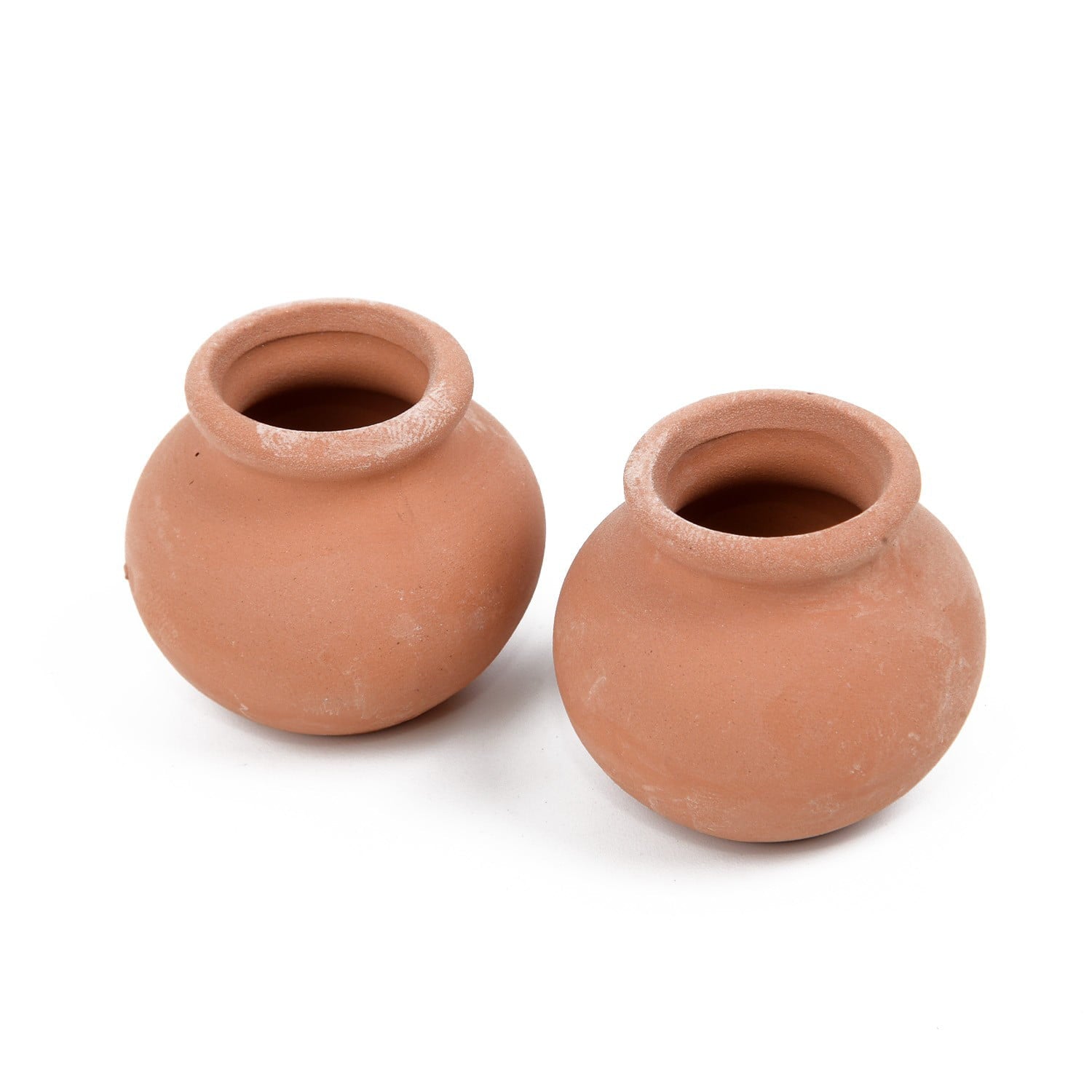 Ruibeauty 4Pcs Clay Pots - 1.28" Terracotta Pot Ceramic Pottery Planter Terra Cotta Flower Pot Succulent Nursery Pots Great for Windowsill, Cactus Plant, Crafts, Wedding Favors