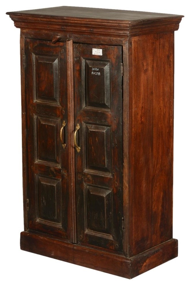 Elderon Reclaimed Wood Double Door Rustic Armoire   Rustic   Accent Chests And Cabinets   by Sierra Living Concepts Inc  Houzz