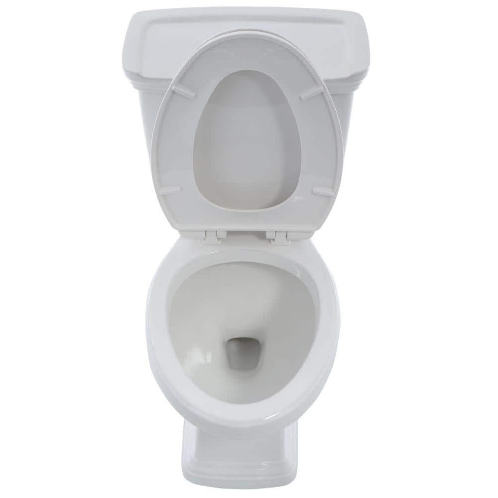 Glacier Bay 2piece 10 GPF128 GPF High Efficiency Dual Flush Elongated Toilet in White