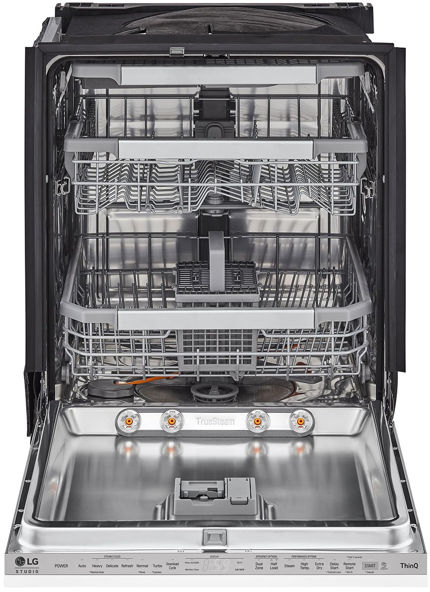 LG Studioand#xA0;24-Inch Top Control Wi-Fi Enabled Dishwasher in Panel-Ready