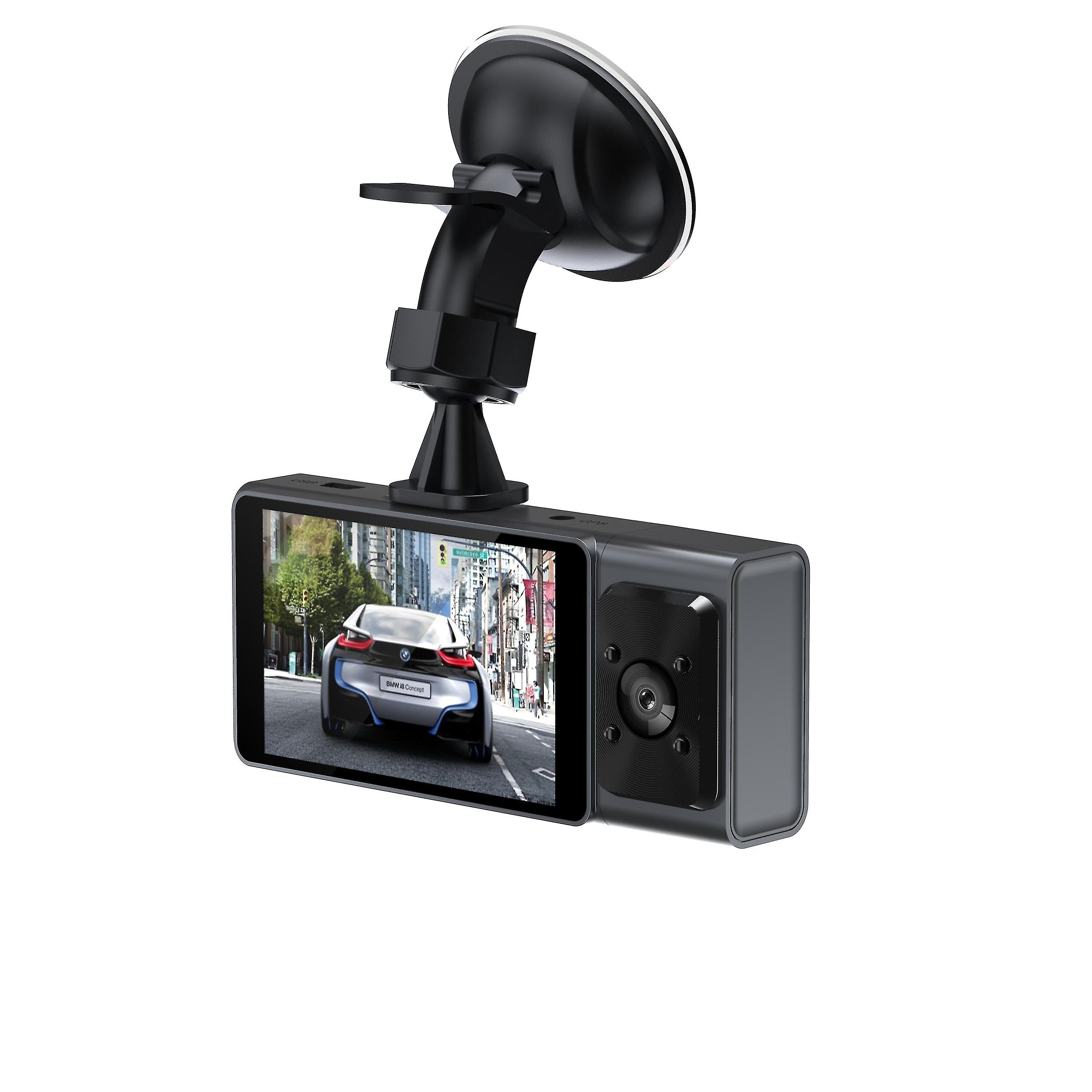 Full Hd 1080p 3 Lens Car Dvr Camera 3.0 Inch Ips Screen 170 Degree Rear View Auto Dash Cam G-sensor Car Camera Recorder Dfdf