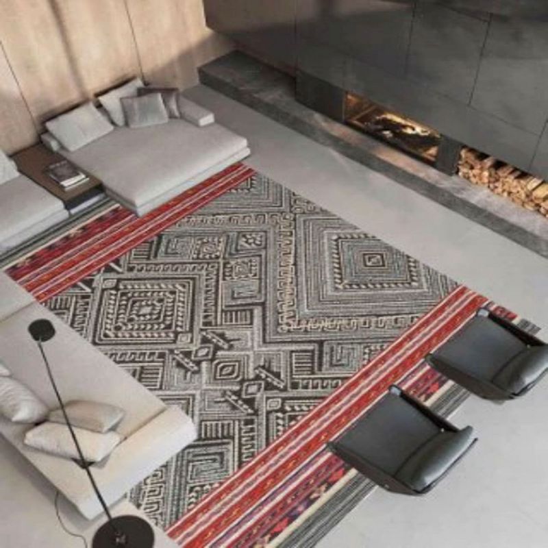 Mother Ruggers Jacquard Bergama Rug For Hallway， Living Room， Bedroom， Dining Room， Dorm