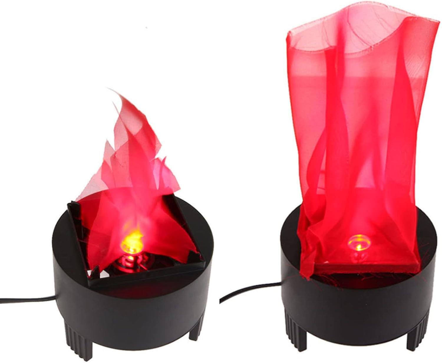 Fake Flame Lamp Electric Campfire Artificial Flickering Flame Table Lamp Realistic Flame Stage Effec