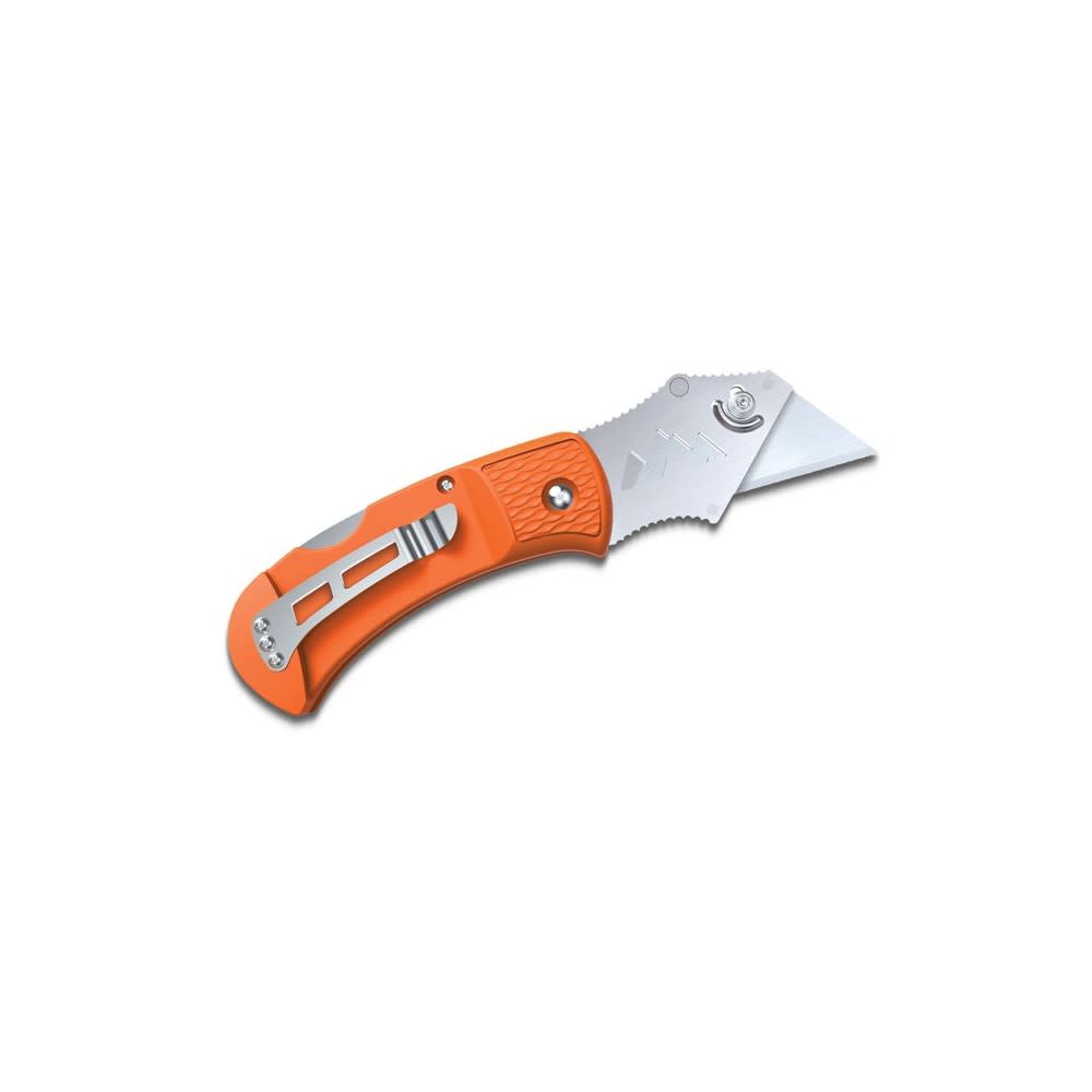 Outdoor Edge BOA Razor Folding Utility Knife with 3 Blades Orange