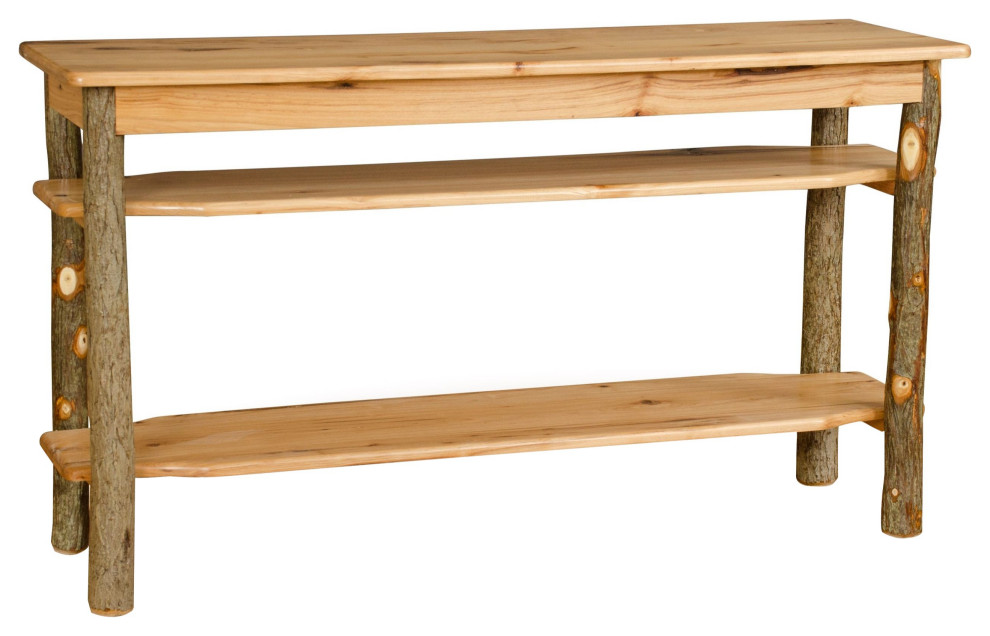 Hickory Log TV Stand   Rustic   Entertainment Centers And Tv Stands   by Furniture Barn USA  Houzz