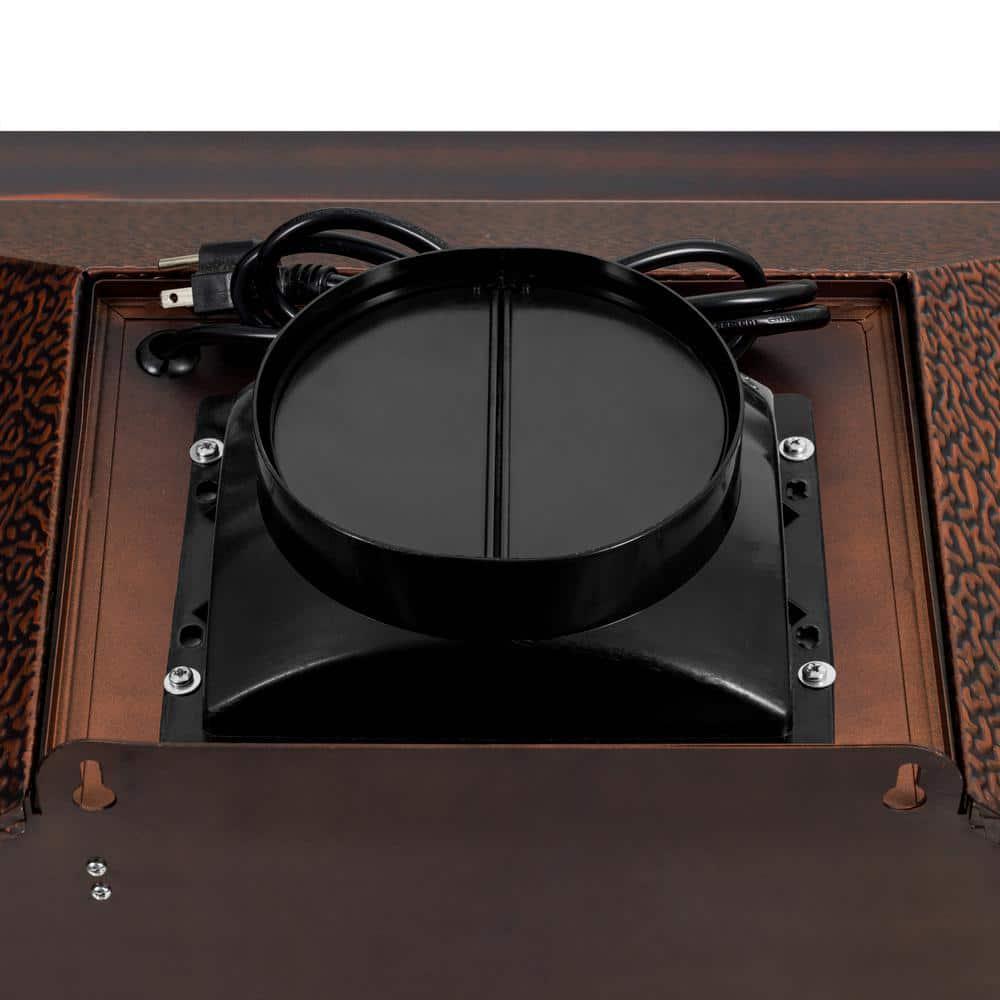 AKDY 30 in 343 CFM Convertible Kitchen Wall Mount Range Hood in Embossing Copper with LED and Touch Control