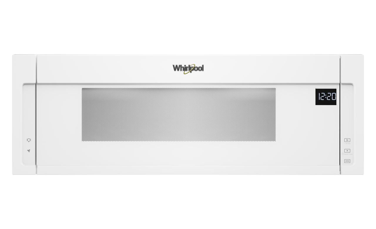 Whirlpool 1.1 Cu. Ft. White Low Profile Microwave Hood Combination