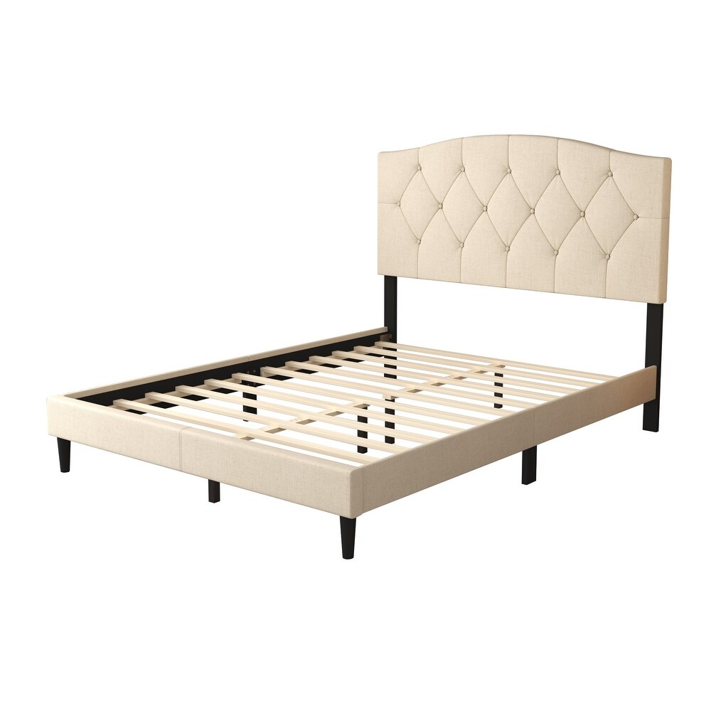 Malachi Tufted Upholstered Platform Bed