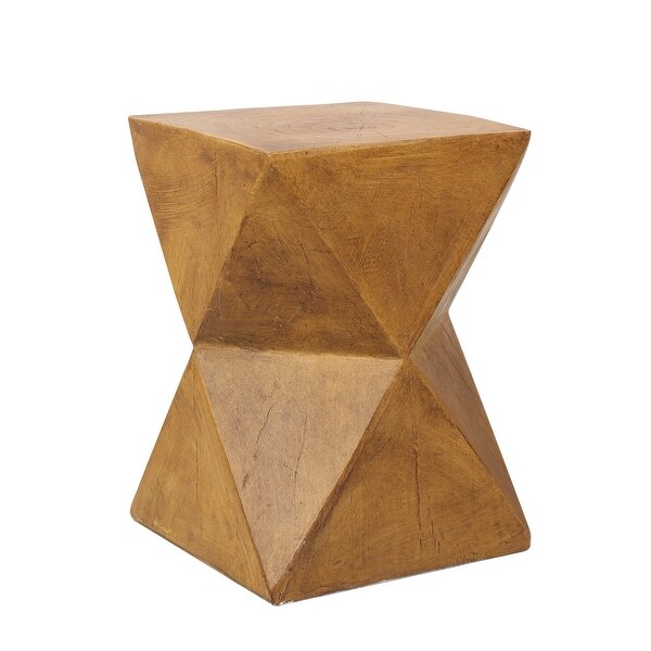 Concrete Art Side Table Modern Accent end Table for Indoor Outdoor