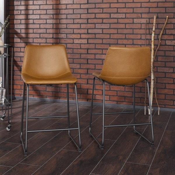 Designs Bar Stool， Black， Set of 2