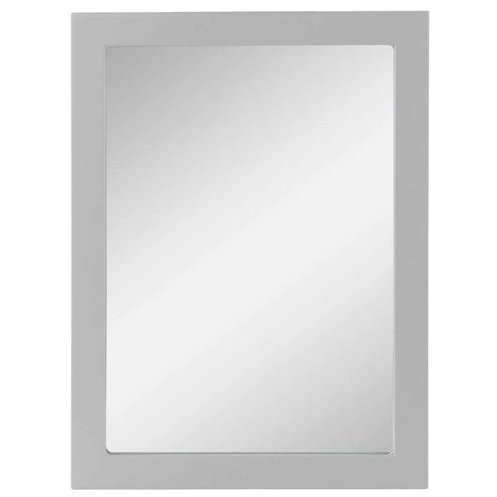 Glacier Bay Lancaster 19.75 in. W x 26.87 in. H Framed Wall Mirror in Pearl Gray LCWM20-PG