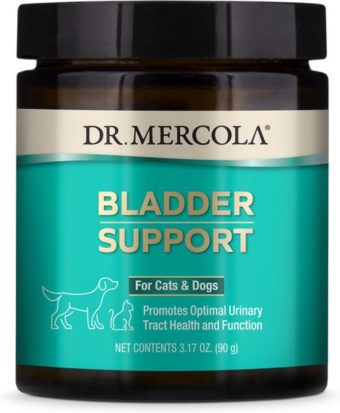 Dr. Mercola Bladder Support Powder Supplement for Dogs and Cats， 3.17-oz bottle