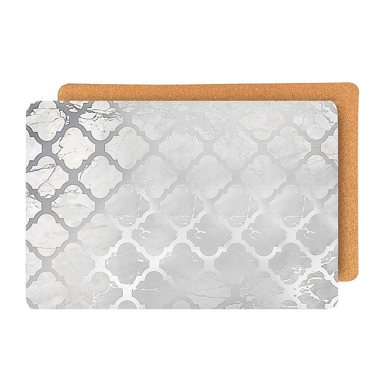 Dainty Home Marble Cork 12 x 18 Placemats Set Of 2