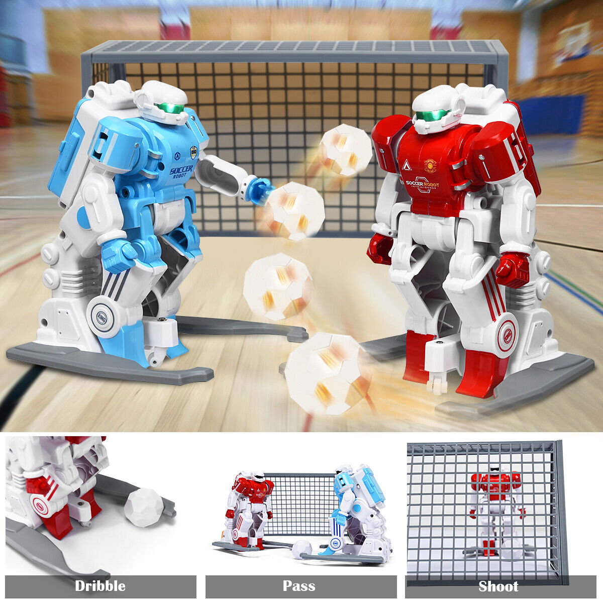 Rc Soccer Robot Kids Remote Control Football Game Simulation Educational