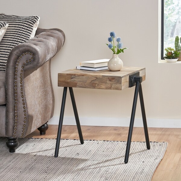 Gurley Mango Wood Side Table by Christopher Knight Home