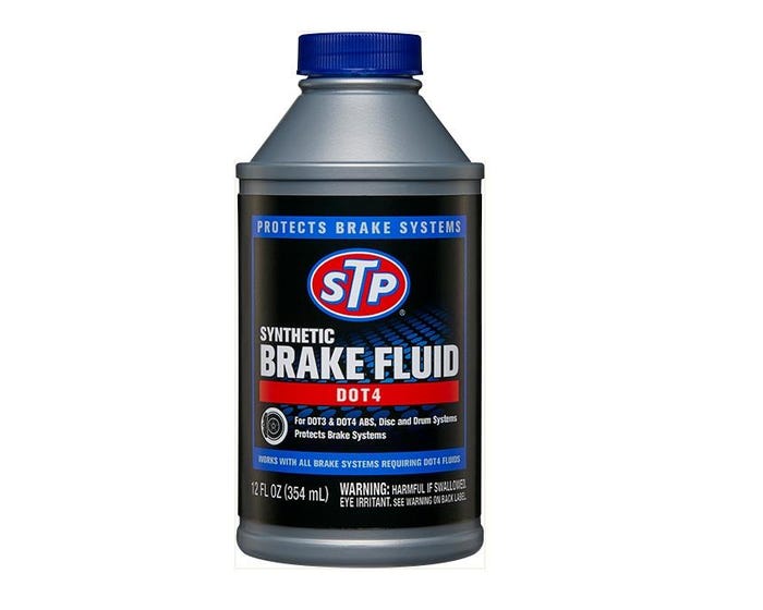 STP Synthetic Brake Fluid DOT4， 12 oz - 18670