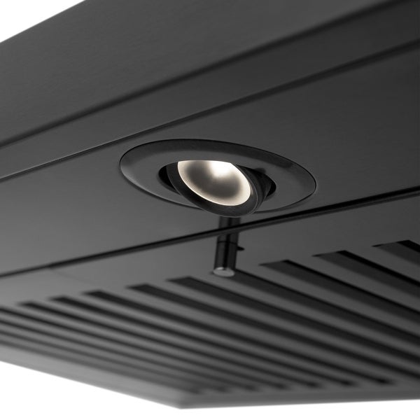 ZLINE Black Stainless Steel Convertible Vent Wall Mount Range Hood