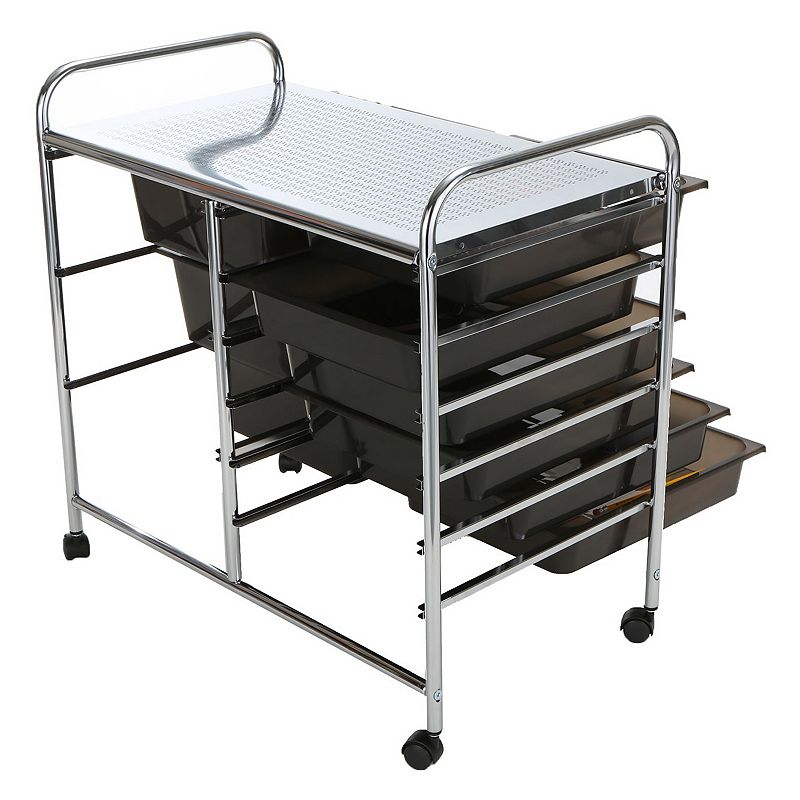 Mind Reader Storage Drawer Rolling Utility Cart