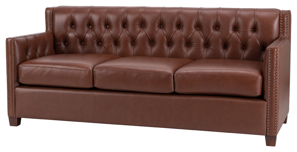 Javier Transitional Sofa With Removable Seat Cushions   Contemporary   Sofas   by Karat Home  Houzz