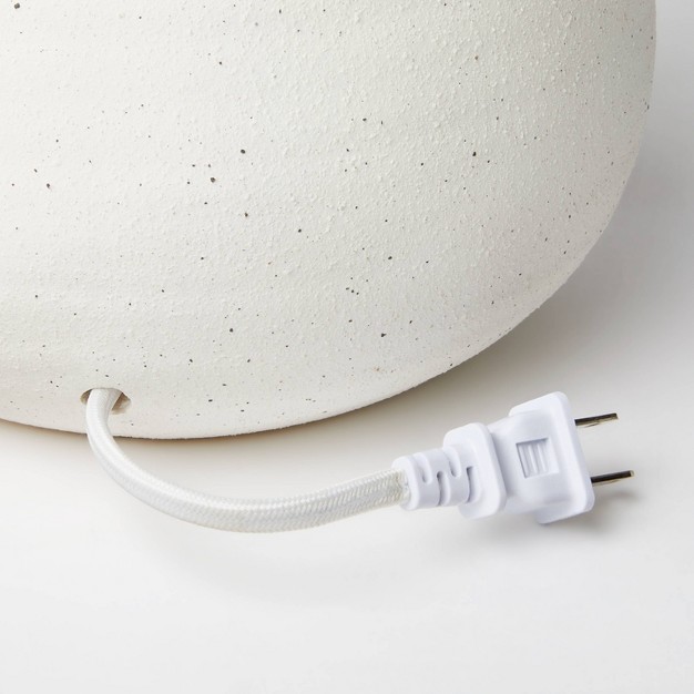 Ceramic Speckled Table Lamp White includes Led Light Bulb Designed With Studio Mcgee