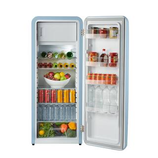 iio 10 cu. ft. Retro Single Door Top Freezer Refrigerator in Sky Blue MRS330-09ioSB