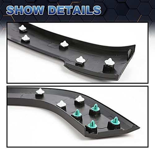 PIT66 Fender Flare， Fit for 2015-2021 Jeep Renegade 1Pcs Front Left Fender Trim Molding Moulding Textured Black