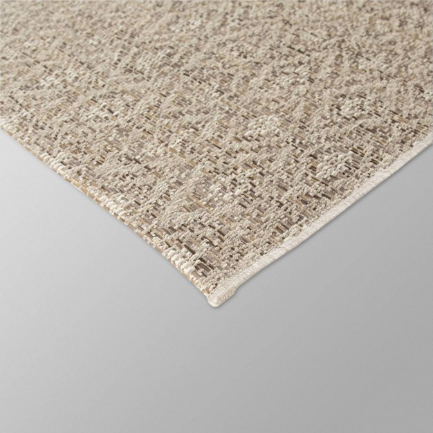 7 x27 10 quot x10 x27 Geometric Outdoor Rug Tan