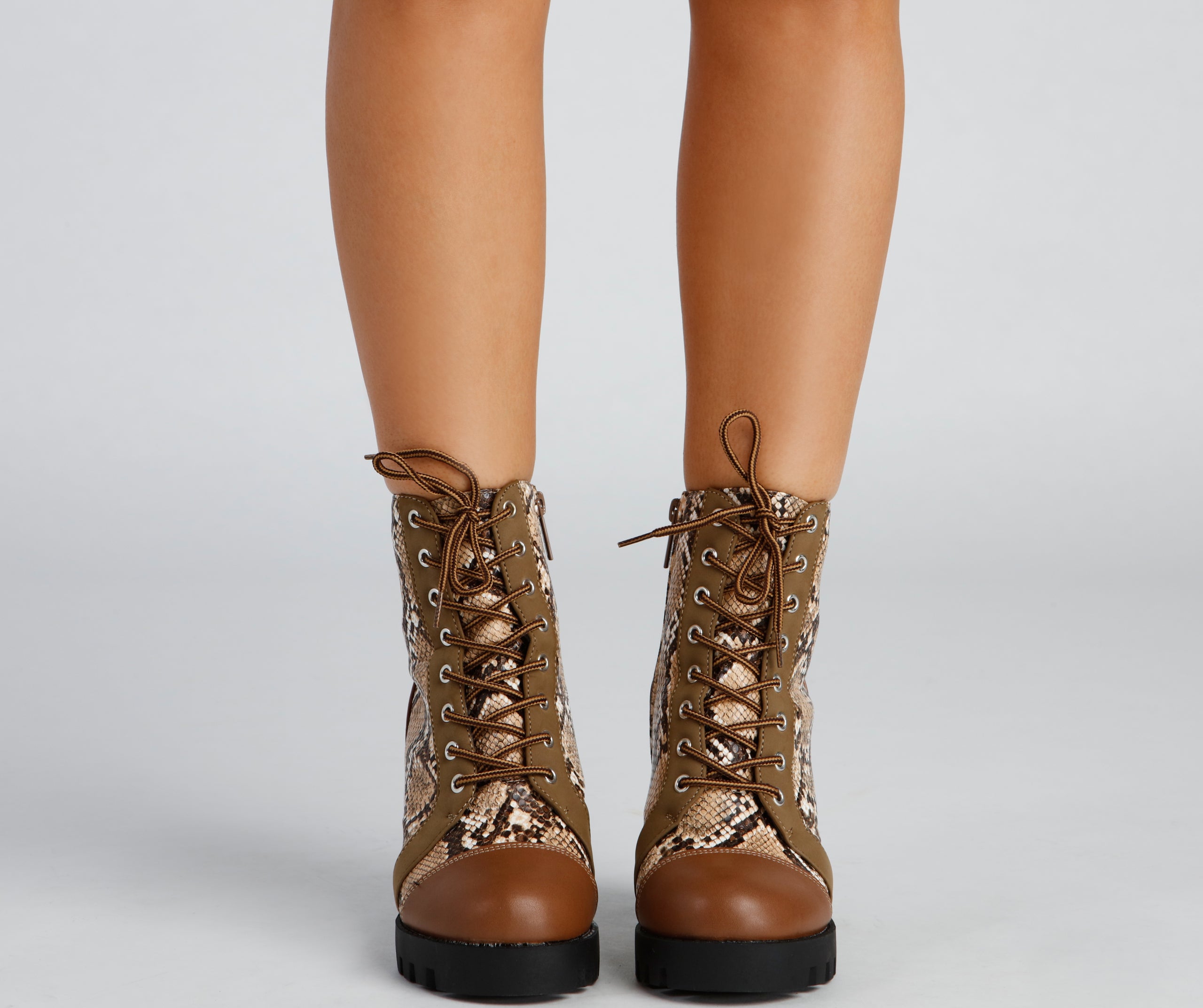 Sassy N' Fierce Snake Lug Booties