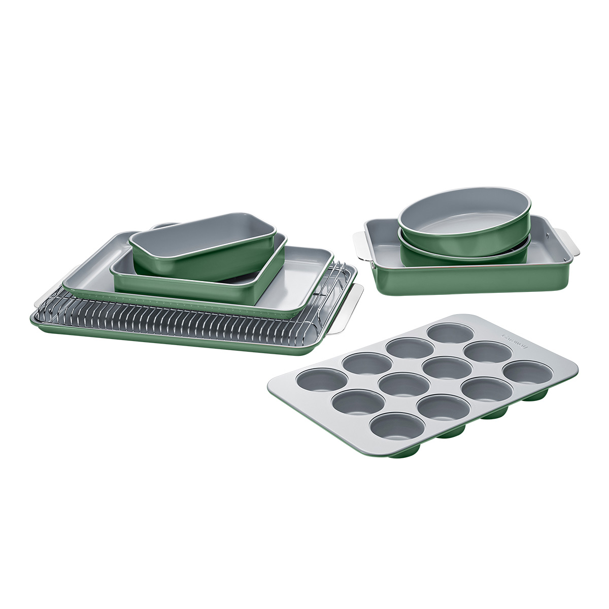 Caraway Home NonToxic NonStick 11Piece Bakeware Set