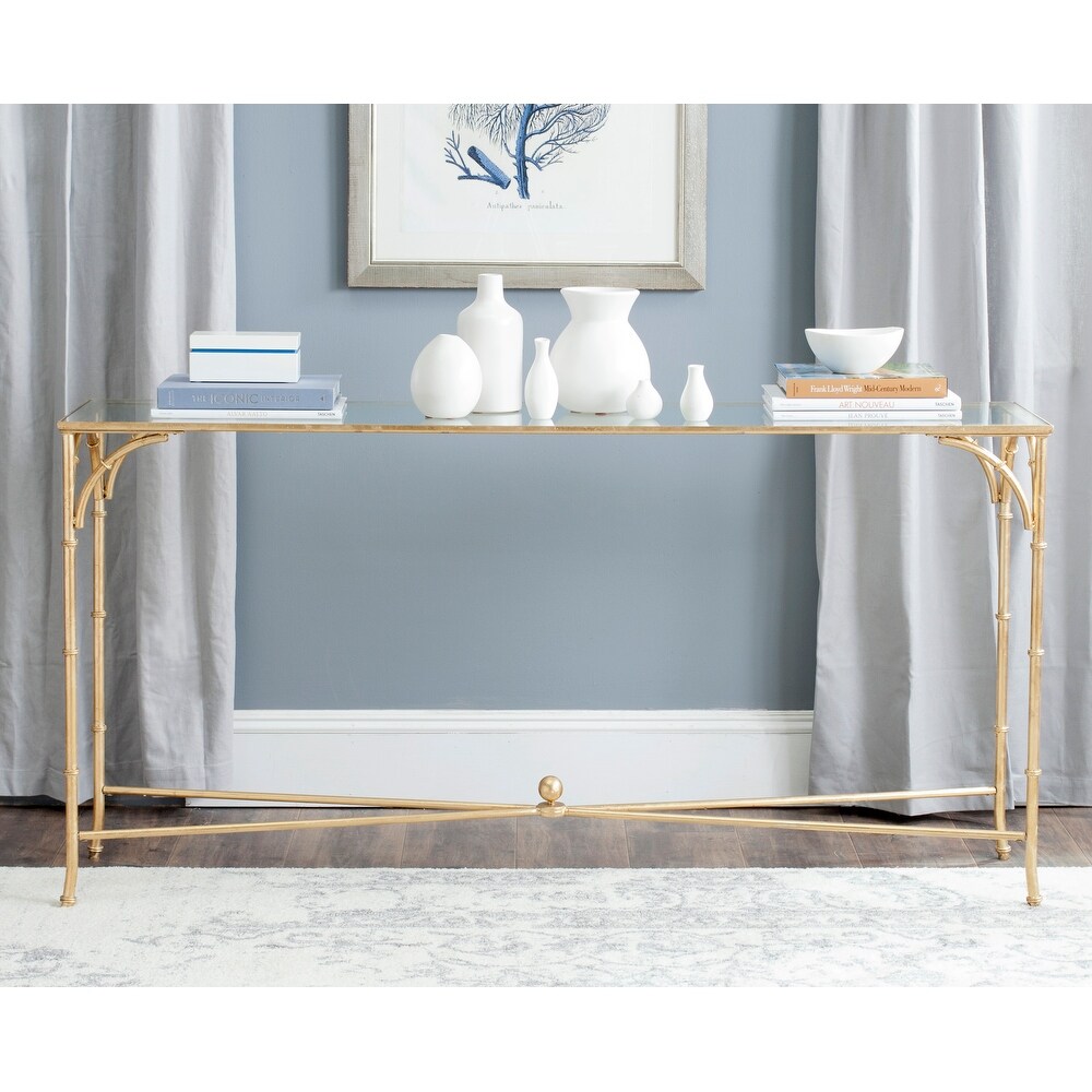 SAFAVIEH Maurice Gold Console Table   63\