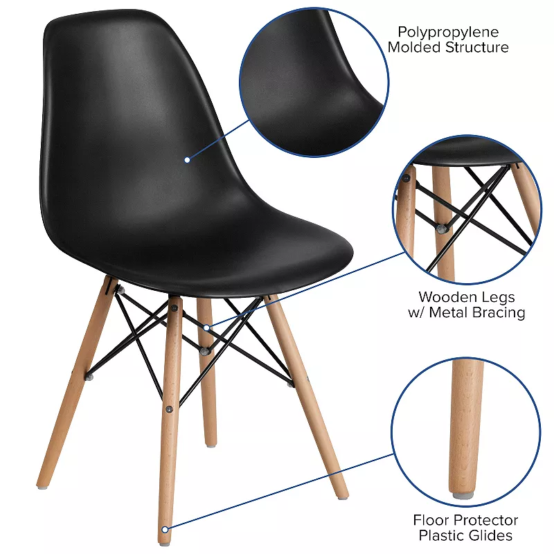 Flash Furniture Elon Two-Tone Dining Chair