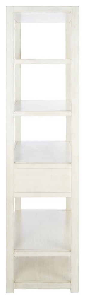 Patti 1 Drawer 5 Shelf Etagere/Bookcase Antique White   Modern   Bookcases   by Virgil Stanis Design  Houzz