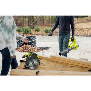 RYOBI ONE+ HP 18V Brushless 110 MPH 350 CFM Cordless Variable-Speed Jet Fan Leaf Blower (Tool Only) P21012BTL