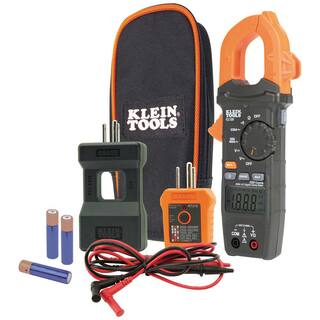 Klein Tools Clamp Meter Electrical Maintenance and Tester Set CL120KIT