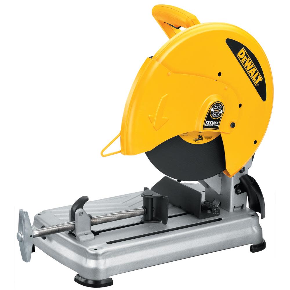 DEWALT HEAVY-DUTY 14 5.5HP CHOP SAW WITH QUICK-CHANGE (D28715) ;